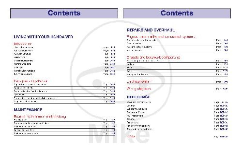 Reparaturanleitung, Honda