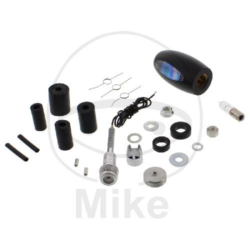 Kellermann, Blinkleuchte, Messing schwarz, BL1000 WHITE