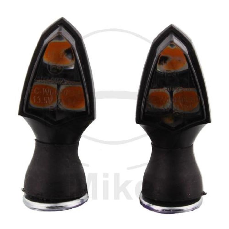 Blinkleuchte, MINI4, LED, Rauchglas schwarz, JMP