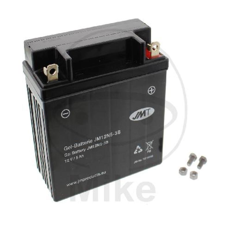 Motorradbatterie, JMT,Gelbatterie, 12N5-3B