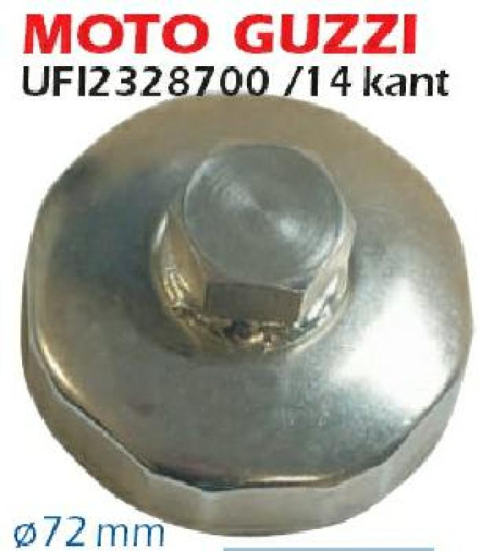 Patronen-Ölfilterschlüssel, Moto Guzzi, UFI2328700 /14 kant, ø72 mm