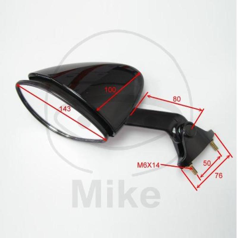 Spiegel, schwarz, rechts, JMP