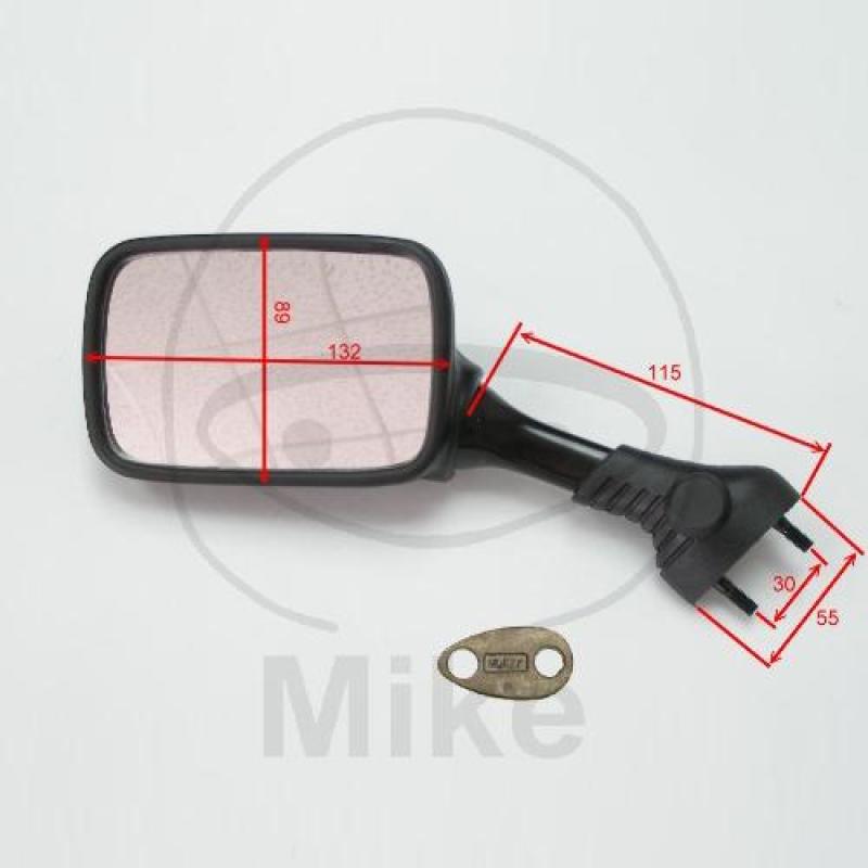 Spiegel, schwarz, rechts, JMP