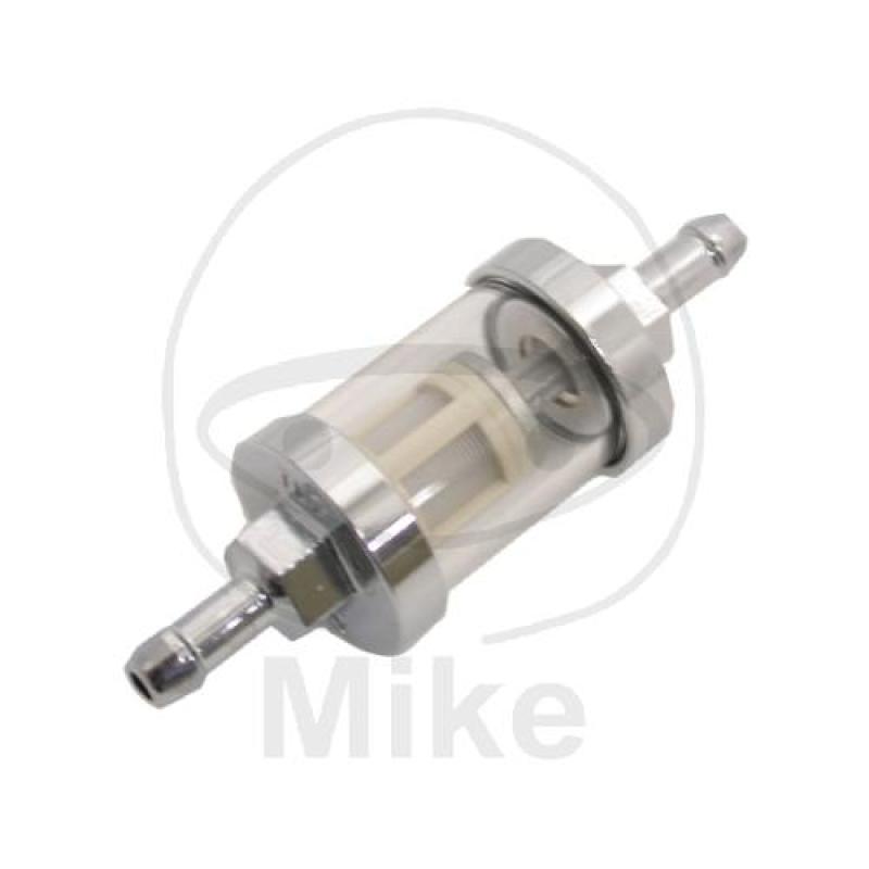 Kraftstofffilter, 6 mm, chrom Glaskörper, JMP