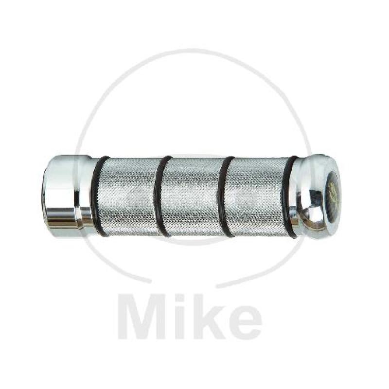 Lenkergriff, chrom, Ø 25.4  mm,. L.140 mm, geschlossen