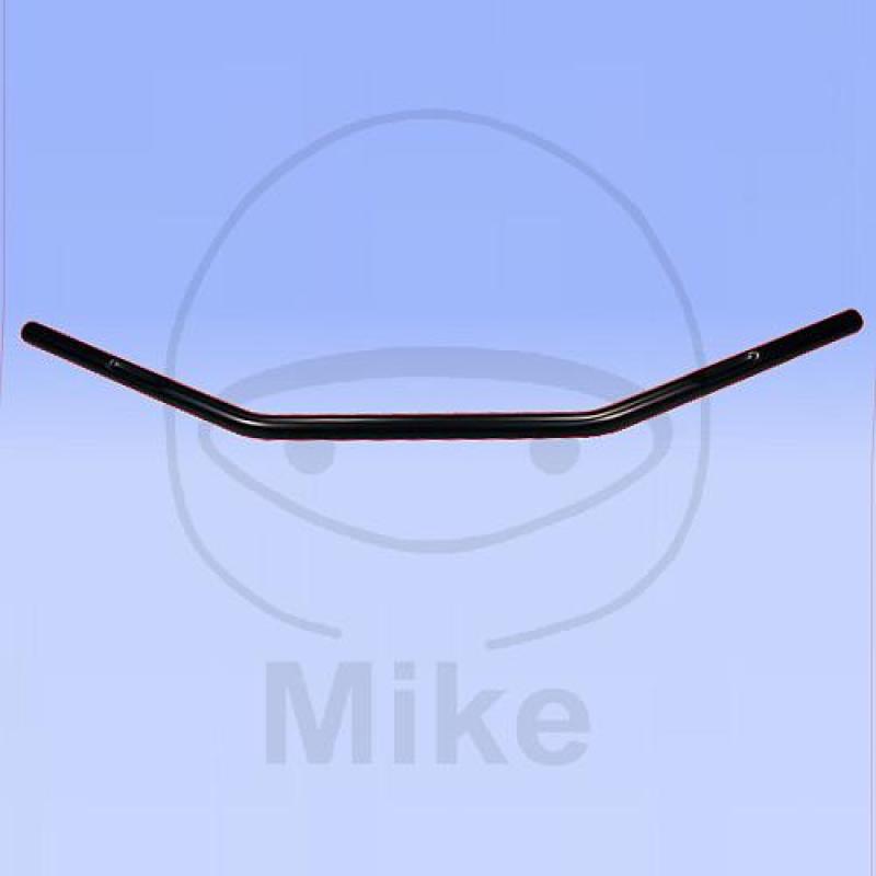 Stahl-Lenker, schwarz, mit Kabelkerbe, Ø 1 Zoll, Dragbar, Fehling