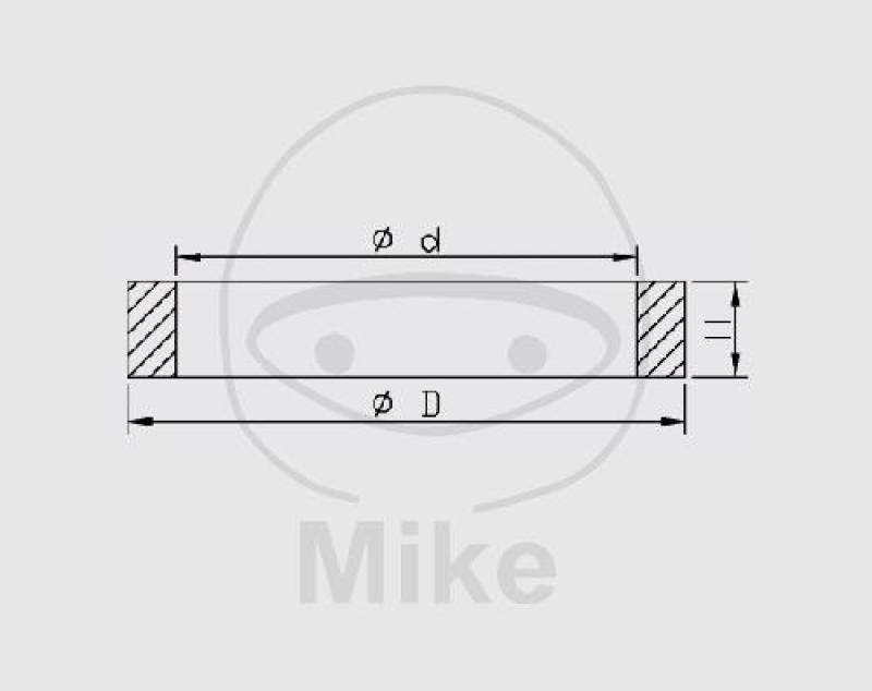 Gabel-Simmerringsatz, 46X58X9,5, Kayaba