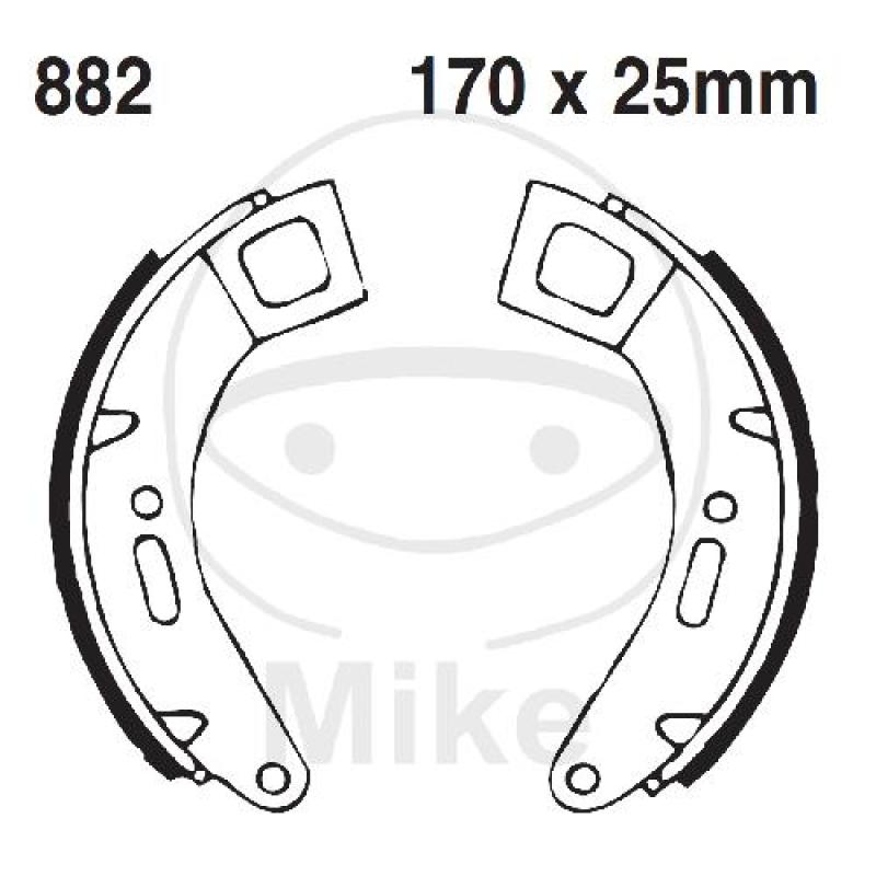 Bremsbacken, ohne Feder, EBC