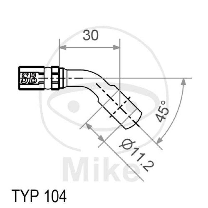 Ringfitting, Vario HD, TYP104, 11,2 mm, 45° silber