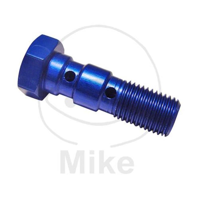 Doppel-Hohlschraube, 3/8-24, blau