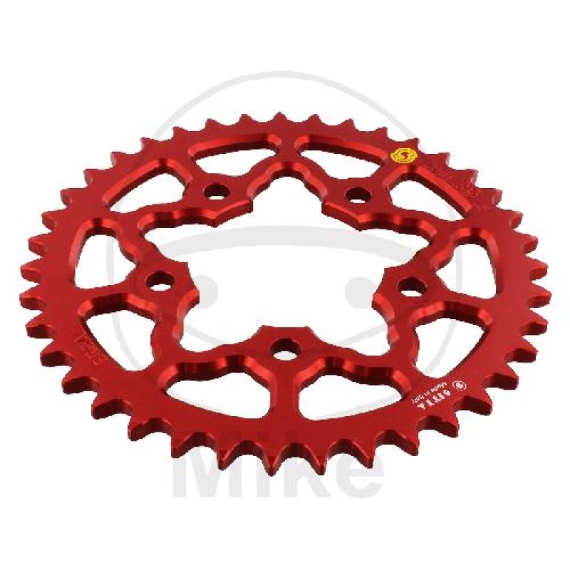 Alu-Kettenrad, 39Z, Teil.: 525 rot, Sitta, Innen Ø : 076, Lochkr.: 100