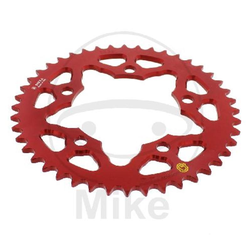 Alu-Kettenrad, 44Z, Teil.: 520 rot, Sitta, Innen Ø : 110, Lochkr.: 131