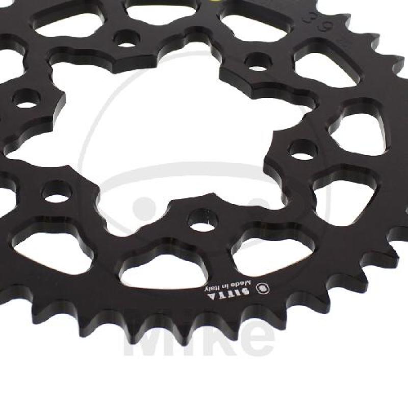 Alu-Kettenrad: 39Z, Teil.: 525 schwarz, Sitta, Innen Ø : 080, Lochkr.: 104