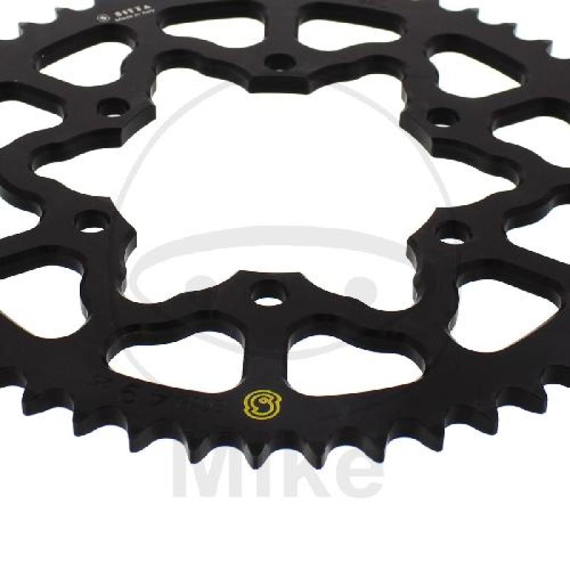 Alu-Kettenrad, 49Z, Teil.: 525 schwarz, Sitta, Innen Ø : 106, Lochkr.: 125