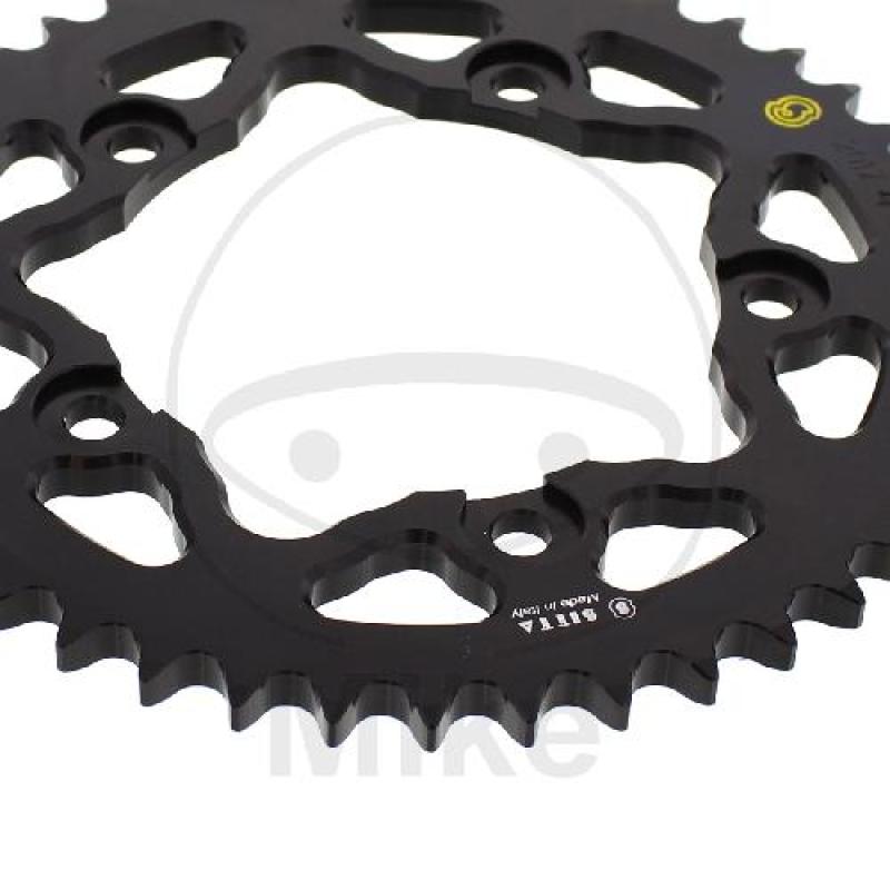 Alu-Kettenrad: 44Z, Teil.: 530 schwarz, Sitta, Innen Ø : 120, Lochkr.: 140