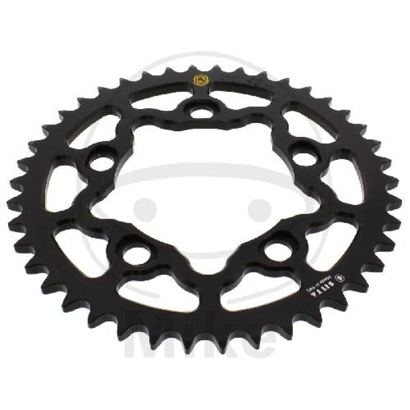 Alu-Kettenrad, 42Z, Teil.: 525 schwarz, Sitta, Innen Ø : 101, Lochkr.: 124