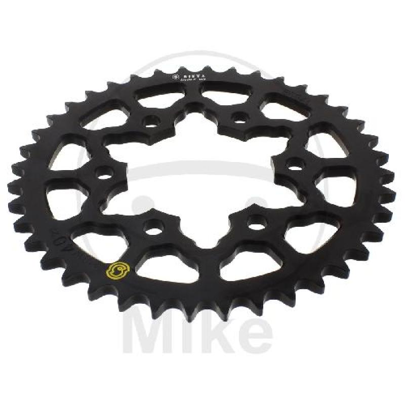 Alu-Kettenrad: 40Z, Teil.: 525 schwarz, Sitta, Innen Ø : 080, Lochkr.: 104