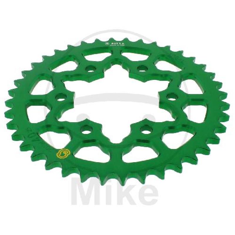 Alu-Kettenrad: 40Z, Teil.: 525 grün, Sitta, Innen Ø : 080, Lochkr.: 104