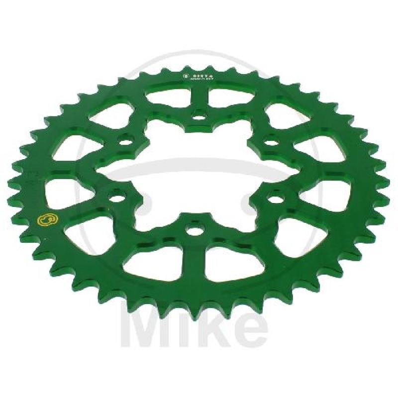 Alu-Kettenrad: 43Z, Teil.: 520 grün, Sitta, Innen Ø : 080, Lochkr.: 104