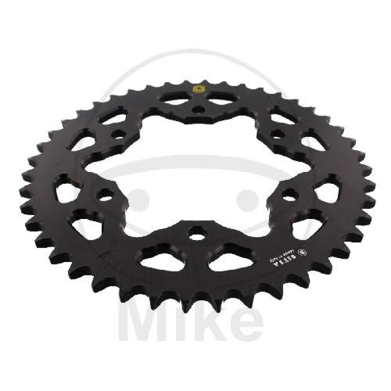 Alu-Kettenrad: 44Z, Teil.: 525 schwarz, Sitta, Innen Ø : 110, Lochkr.: 130