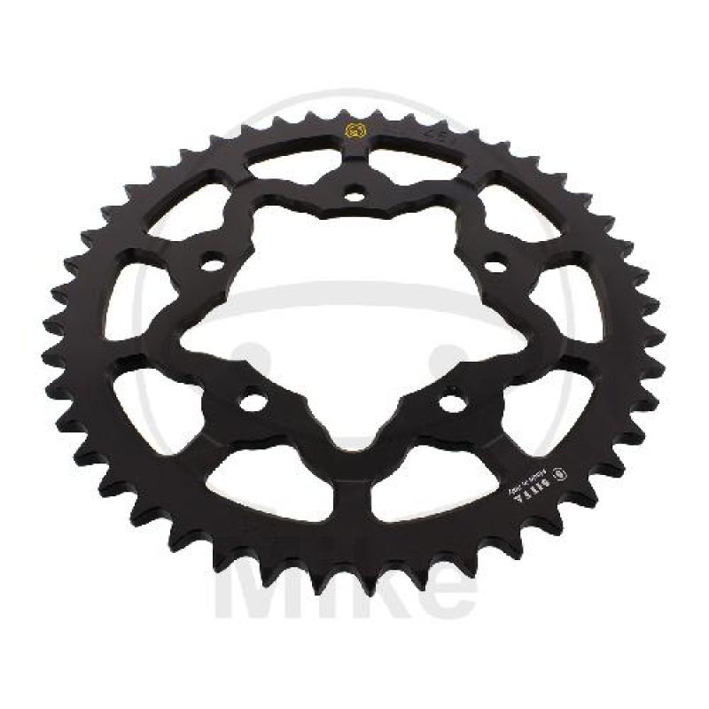 Alu-Kettenrad: 46Z, Teil.: 525 schwarz, Sitta, Innen Ø : 100, Lochkr.: 120