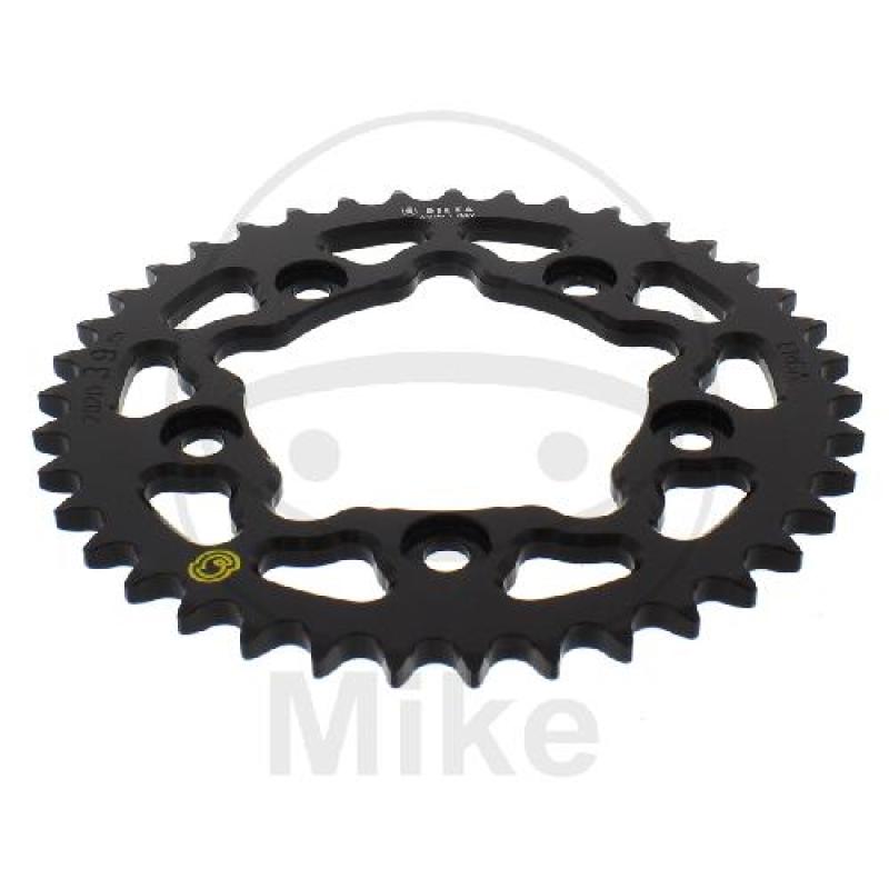 Alu-Kettenrad: 39Z, Teil.: 525 schwarz, Sitta, Innen Ø : 100, Lochkr.: 124