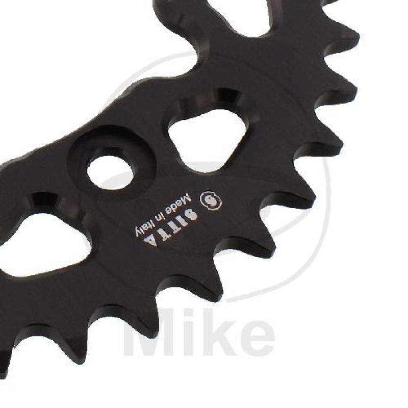 Alu-Kettenrad, 38Z, Teil.: 520 schwarz, Sitta, Innen Ø : 100, Lochkr.: 124