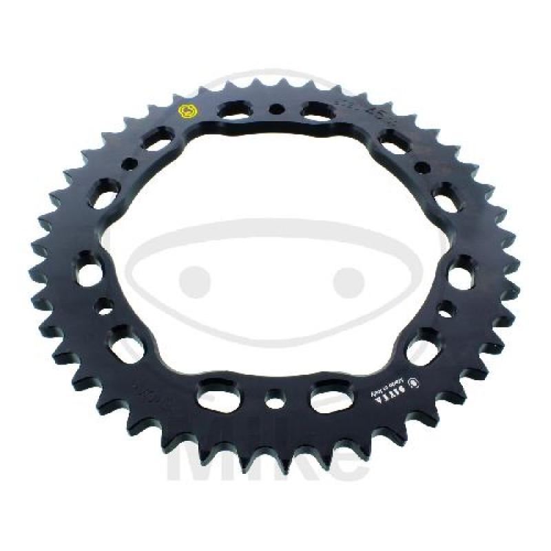 Alu-Kettenrad: 45Z, Teil.: 530 schwarz, Sitta, Innen Ø : 155, Lochkr.: 176