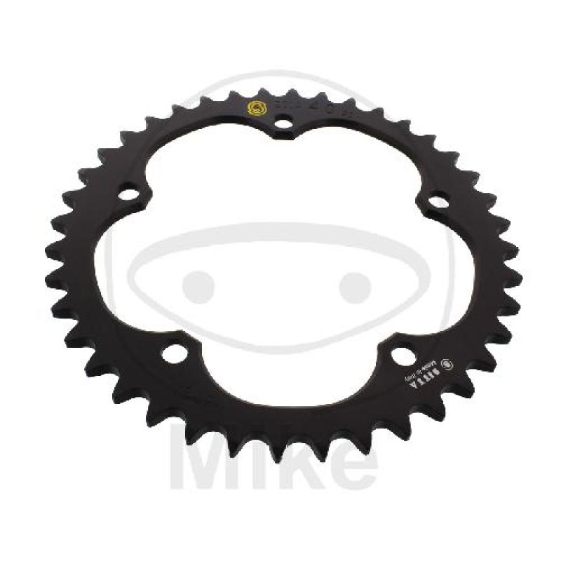 Alu-Kettenrad: 40Z, Teil.: 525 schwarz, Sitta, Innen Ø : 132, Lochkr.: 152