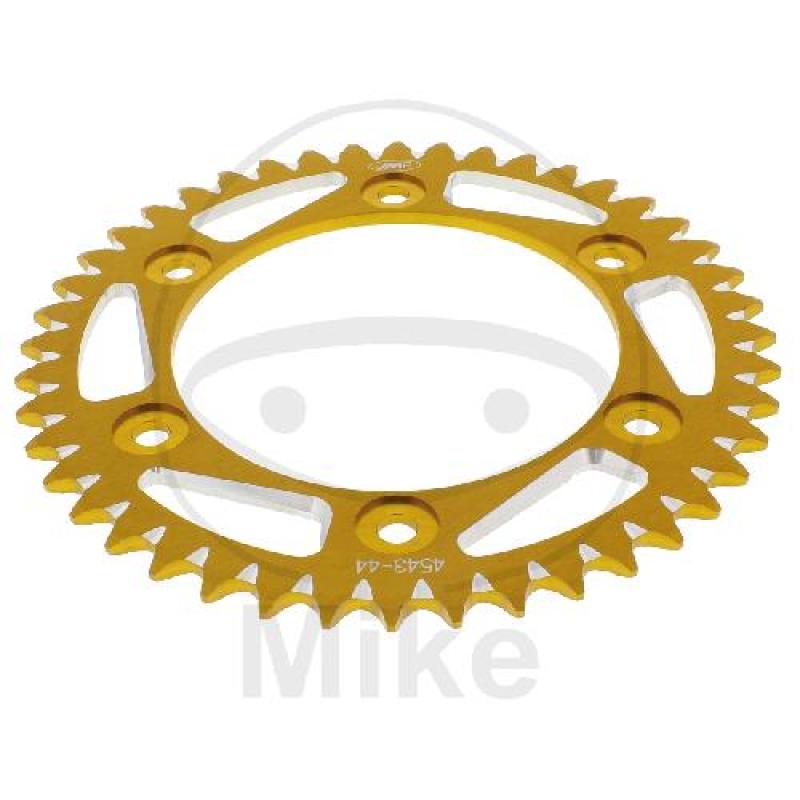 Alu-Kettenrad, 44Z, Teil.: 520 gold, JMP , Innen Ø : 134, Lochkr.: 160