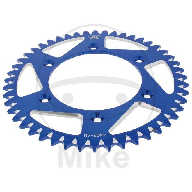 Alu-Kettenrad: 48Z, Teil.: 520 blau, JMP , Innen Ø : 125, Lochkr.: 150