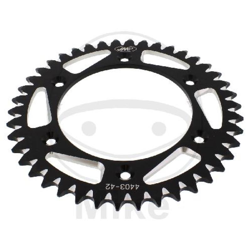 Alu-Kettenrad: 42Z, Teil.: 520 schwarz, JMP , Innen Ø : 125, Lochkr.: 150