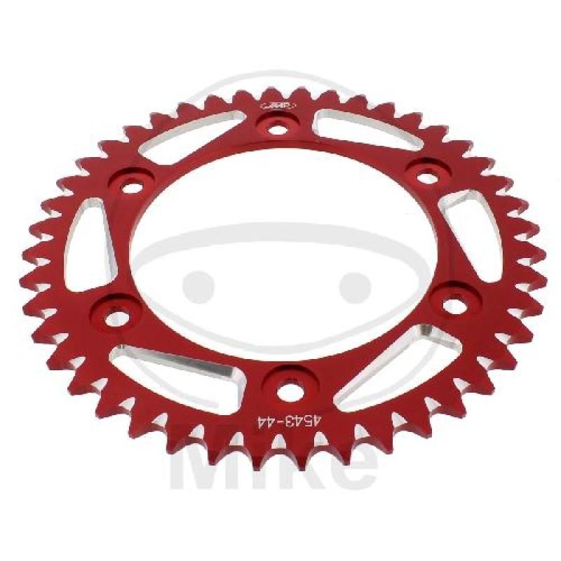 Alu-Kettenrad, 44Z, Teil.: 520 rot, JMP , Innen Ø : 134, Lochkr.: 160