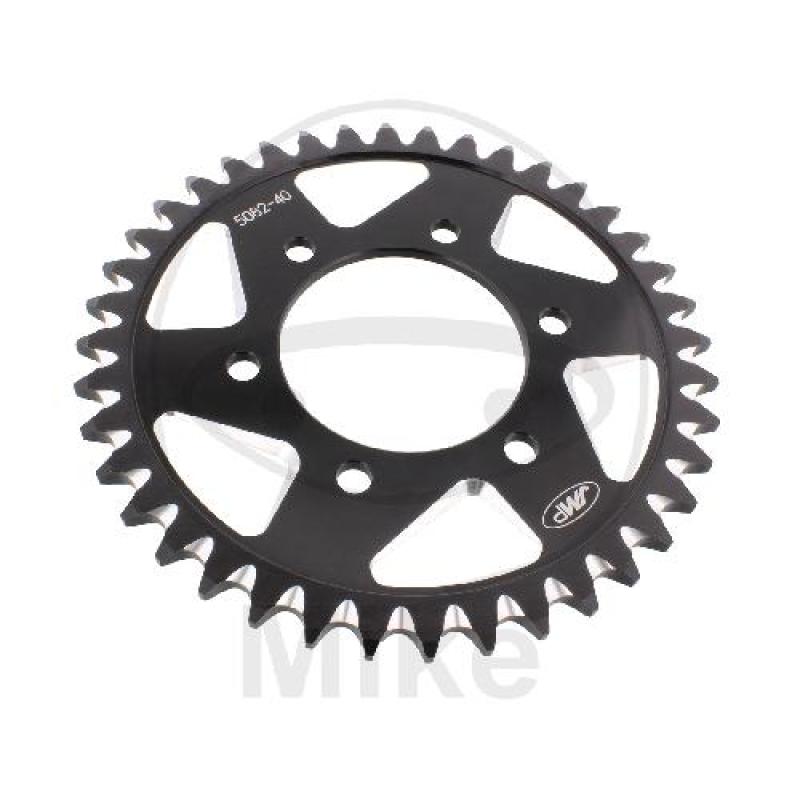 Alu-Kettenrad: 40Z, Teil.: 525 schwarz, JMP , Innen Ø : 080, Lochkr.: 104