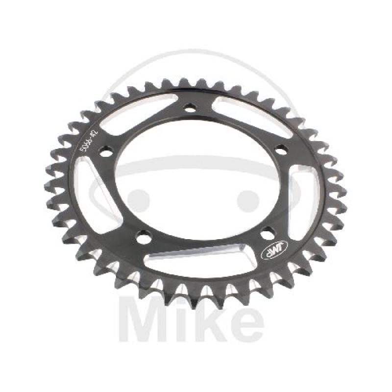 Alu-Kettenrad: 42Z, Teil.: 525 schwarz, JMP , Innen Ø : 120, Lochkr.: 140