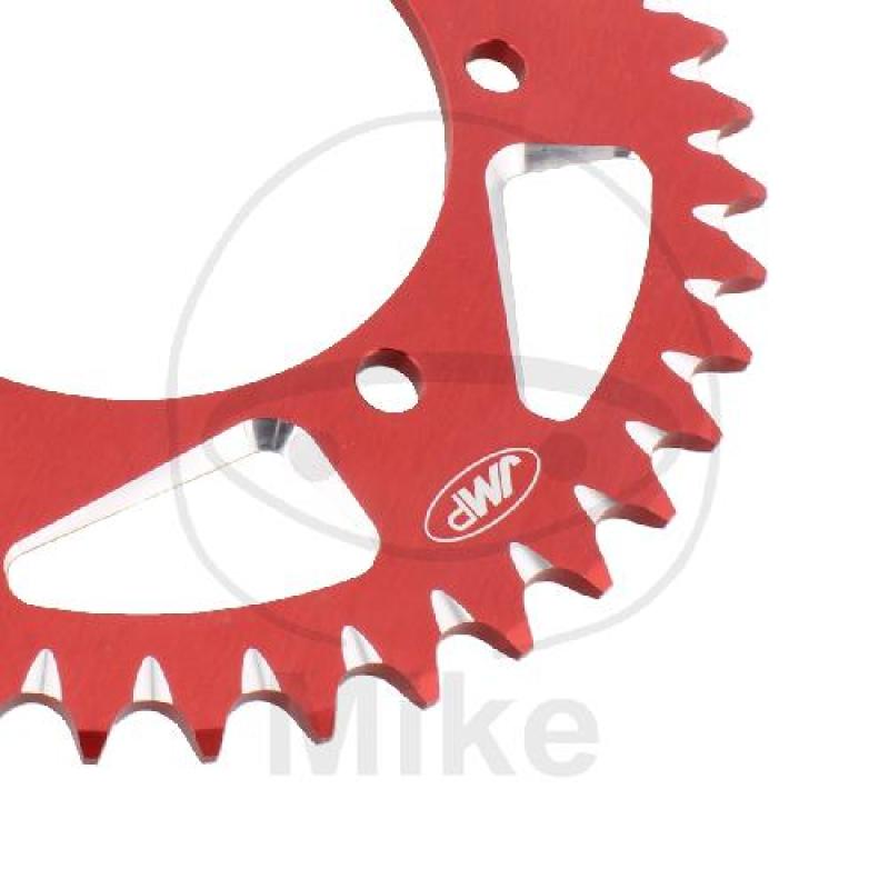 Alu-Kettenrad: 42Z, Teil.: 520 rot, JMP , Innen Ø : 110, Lochkr.: 130