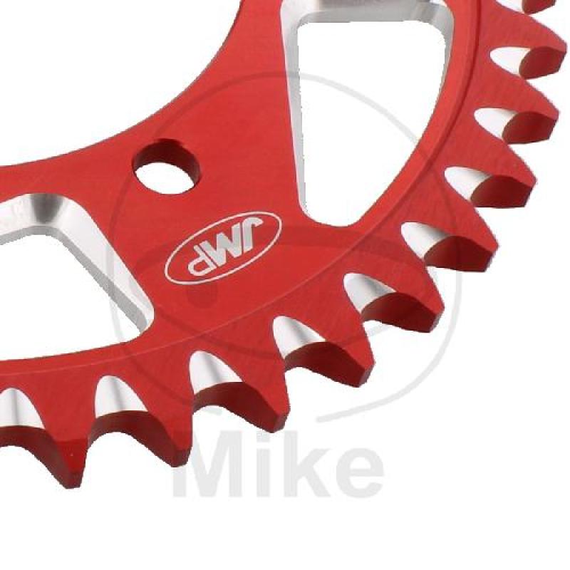 Alu-Kettenrad: 43Z, Teil.: 530 rot, JMP , Innen Ø : 110, Lochkr.: 130