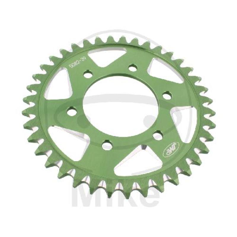 Alu-Kettenrad: 39Z, Teil.: 525 grün, JMP , Innen Ø : 080, Lochkr.: 104