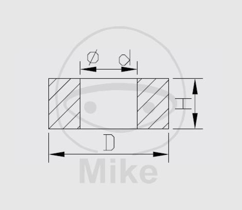 Gleitbuchsen in Kolbenstange, 5X8X5, Kayaba