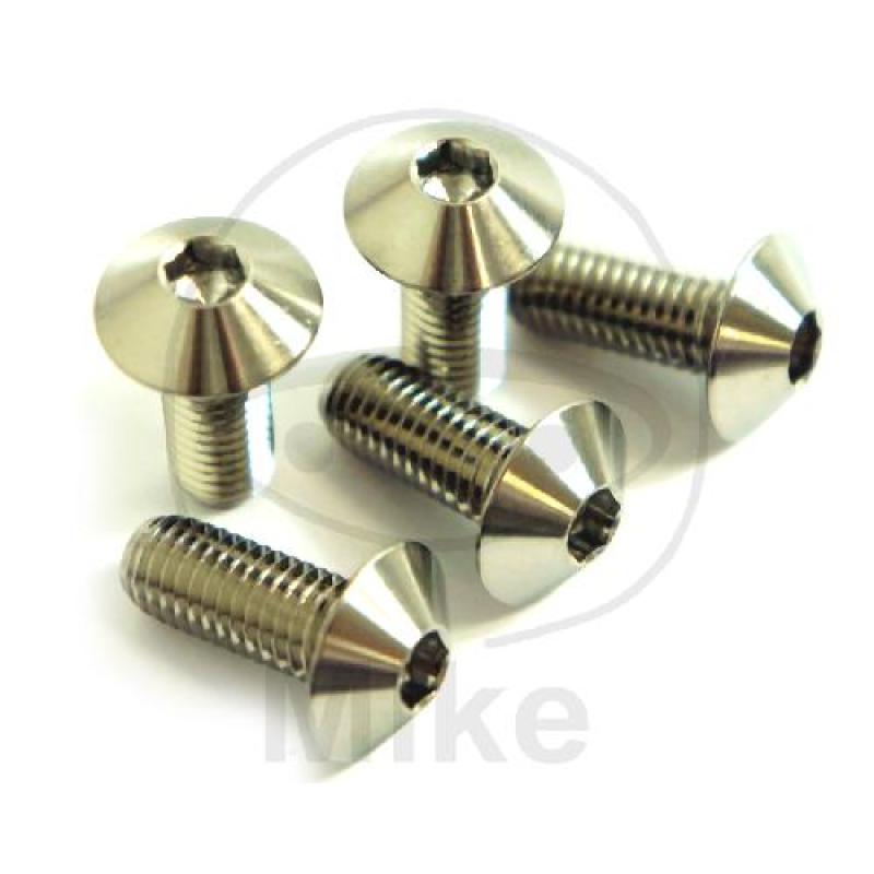 Linsenschraube-Satz, M8X1,25, 25 mm, Edelstahl, A4, Pro Bolt