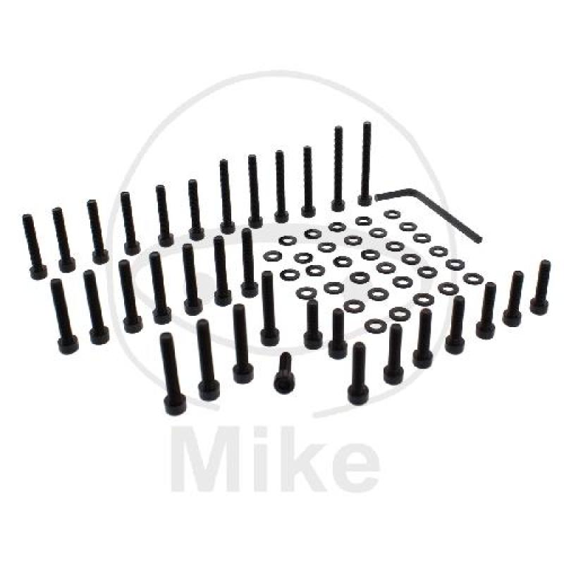Motor-Schraubensatz, Alu,, schwarz, Pro Bolt