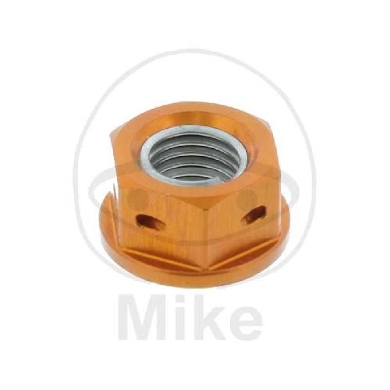 Kettenradmutter, Pro Bolt, M10X1,25, Alu RAC orange