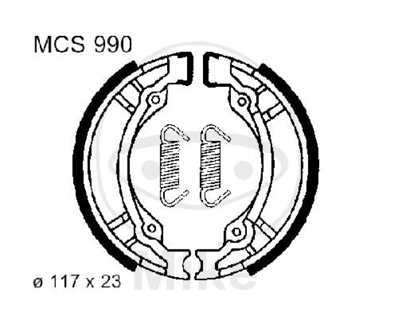 Bremsbacken, mit Feder, TRW