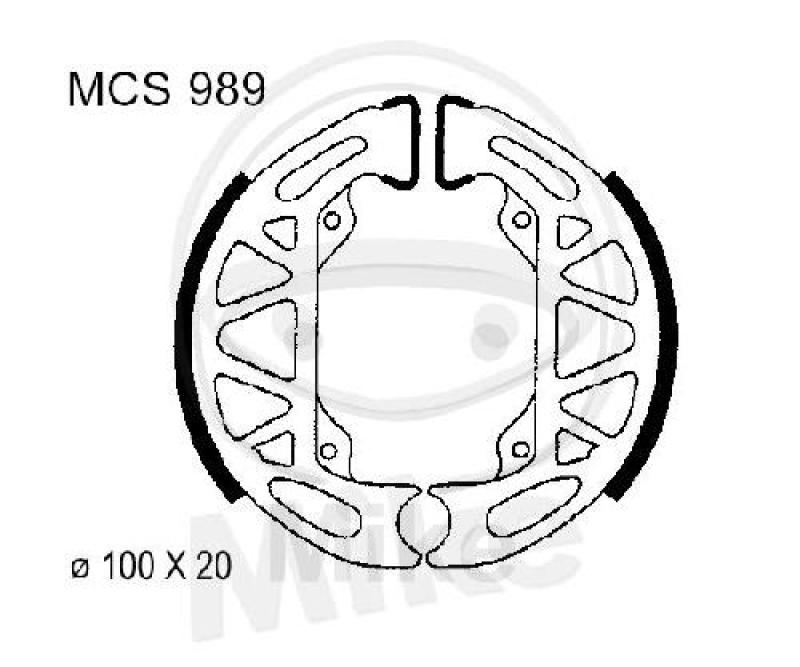 Bremsbacken, mit Feder, TRW