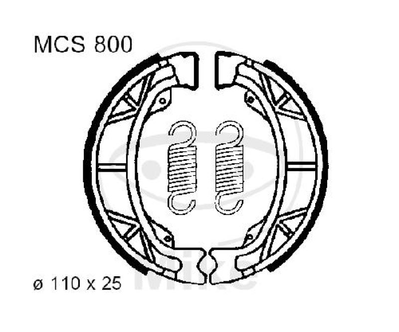 Bremsbacken, mit Feder, TRW