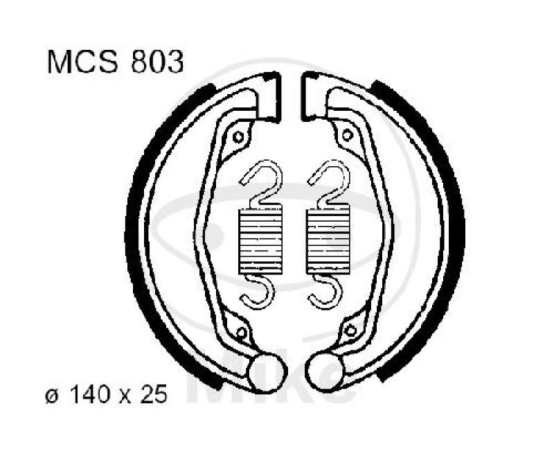 Bremsbacken, mit Feder, TRW