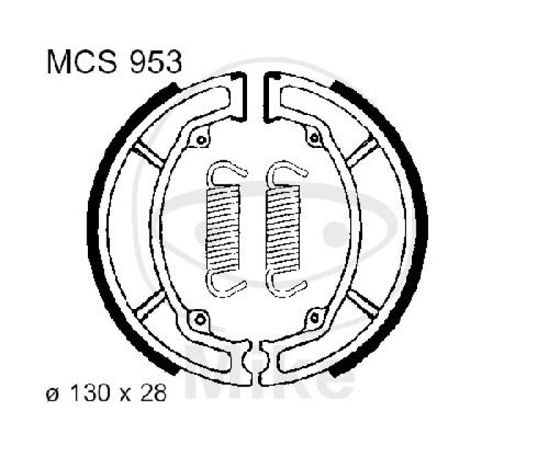 Bremsbacken, mit Feder, TRW