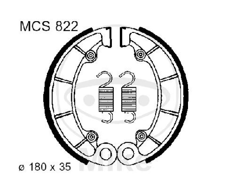 Bremsbacken, mit Feder, TRW
