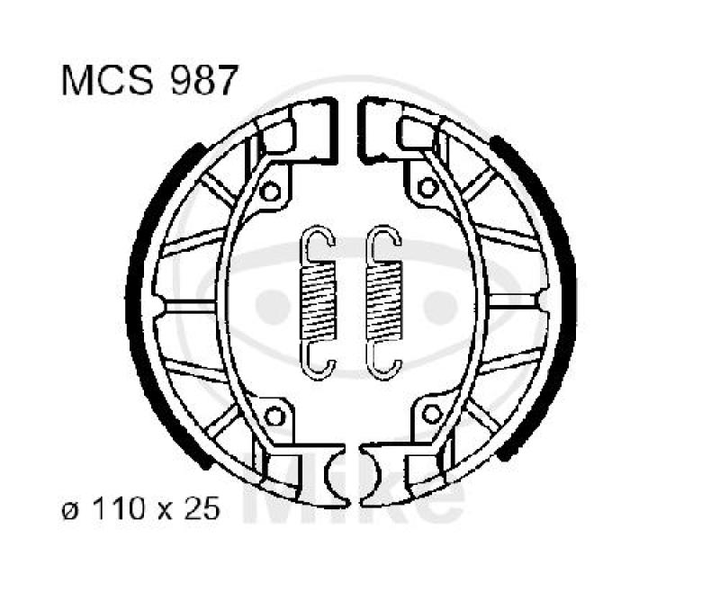 Bremsbacken, mit Feder, TRW