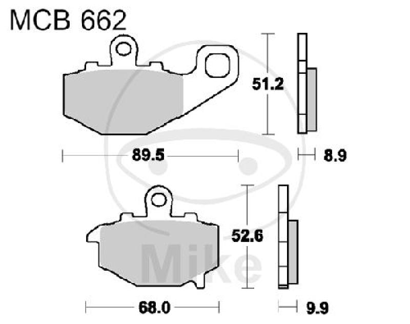 Bremsklötze, Standard, TRW, altern. 7376536
